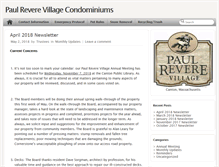 Tablet Screenshot of paulreverevillagecanton.org